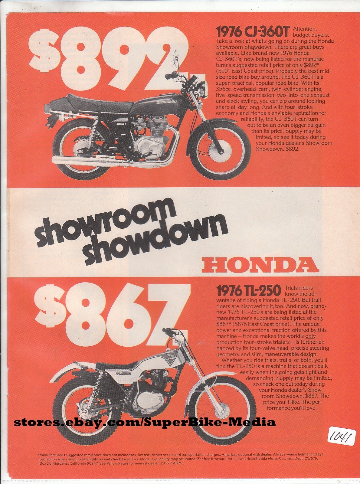 Vintage Motorcycle Magazine Ads