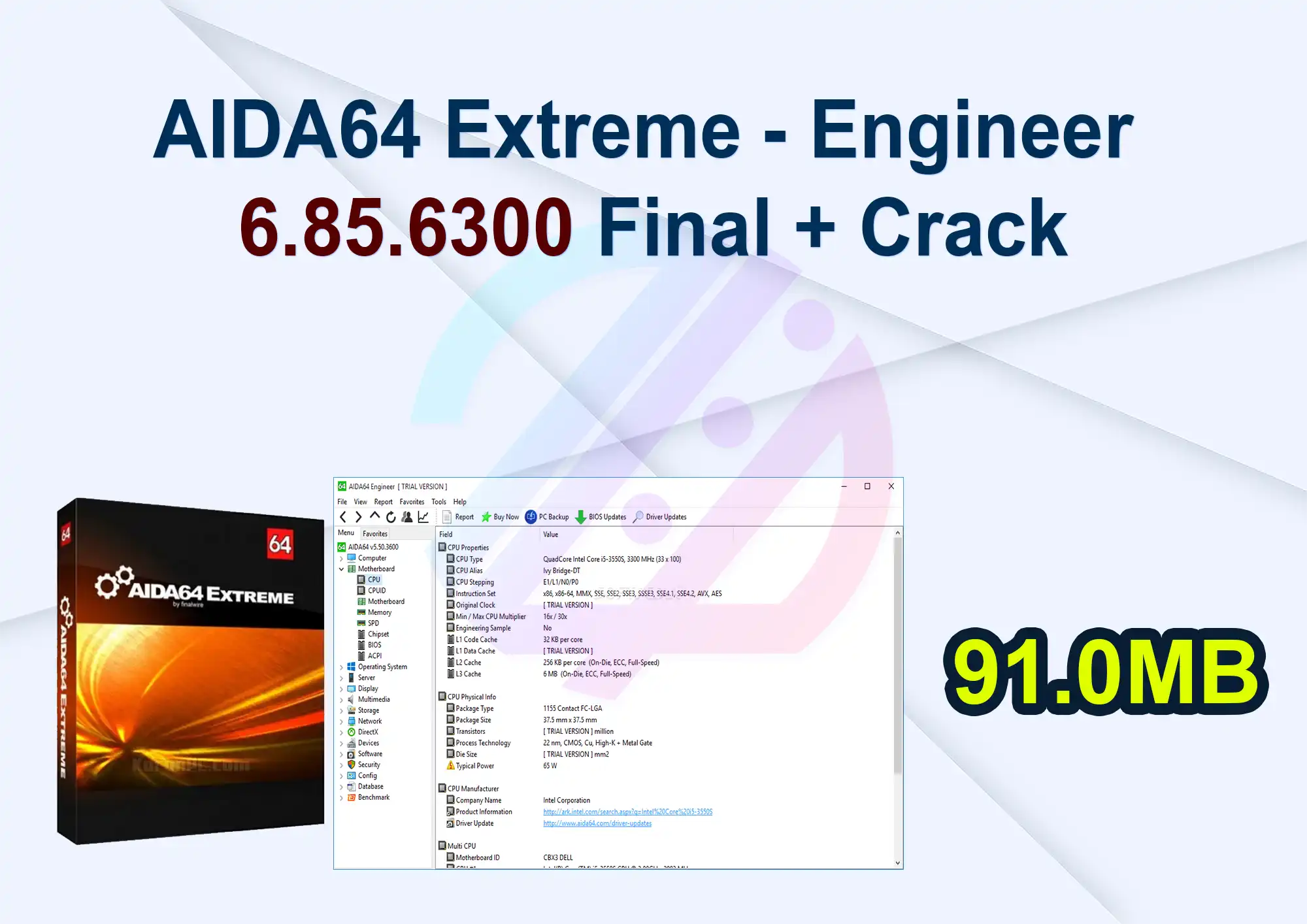 AIDA64 Extreme – Engineer 6.85.6300 Final + Crack
