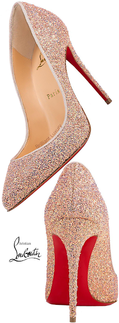 ♦Christian Louboutin Pigalle Follies glitter Krypton stiletto pumps #christianlouboutin #shoes #louboutinworld #brilliantluxury