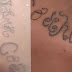 Após ficar desaparecida, jovem volta com o rosto tatuado com o nome do ex-namorado 