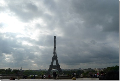 Eiffel Tower in early May, Spring