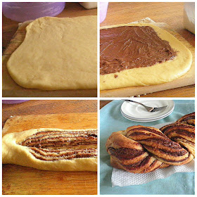 Braided Nutella Brioche Recipe @ http://treatntrick.blogspot.com