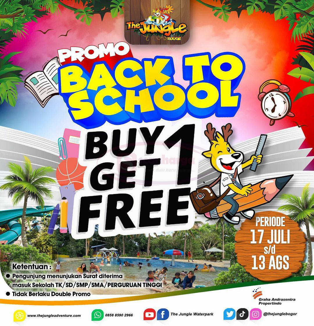 The JUNGLE Promo BACK TO SCHOOL – BELI 1 GRATIS 1