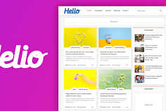 Helio Grid Style Premium Blogger Template