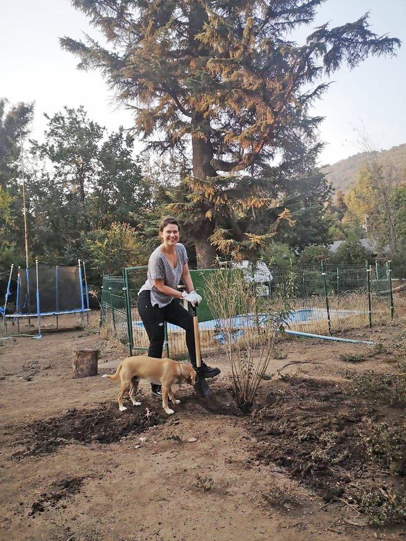 Catherine Mazoyer sacó planta tóxica de su patio