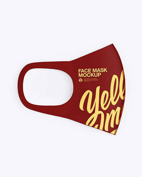 Download Download Filtered Face Mask Mockup PSD Template