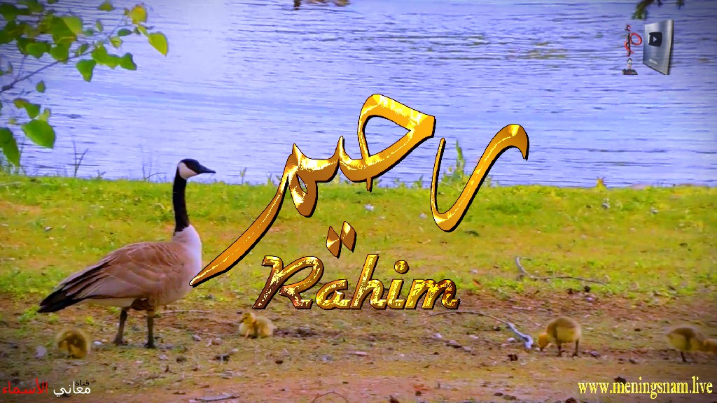 معنى اسم, رحيم, وصفات, حامل, هذا الاسم, Rahim,