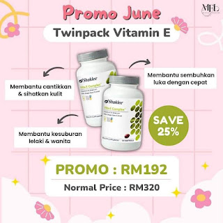Promosi Shaklee June : Twinpack Vitamin E