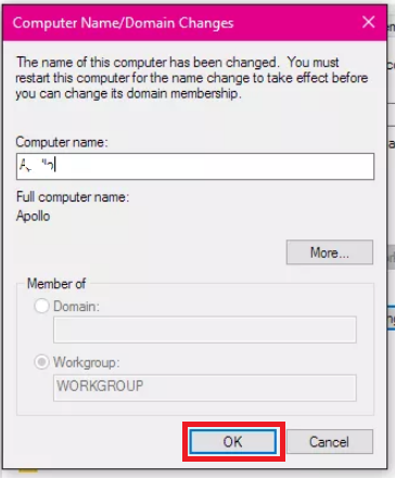 stap 4- De naam van mijn computer wijzigen in Windows 10