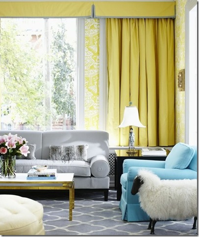 sheep in yellow room via la dolce vita