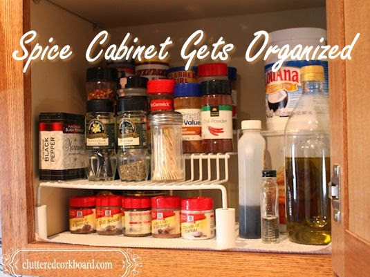 Spice cabinet gets organized in a unique way