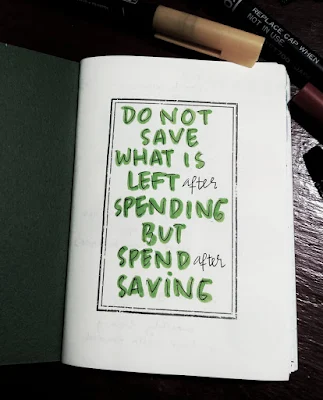 bujo financial ideas