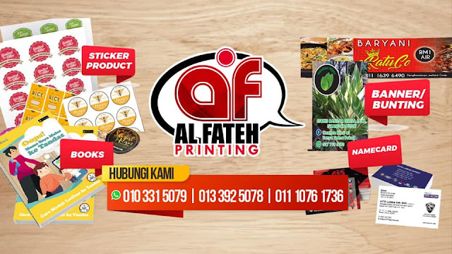 Kedai Percetakan Johor Bahru - Al Fateh Printing and Trading