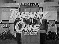 The TV quiz show 'Twenty One' (aired 1956-1958)