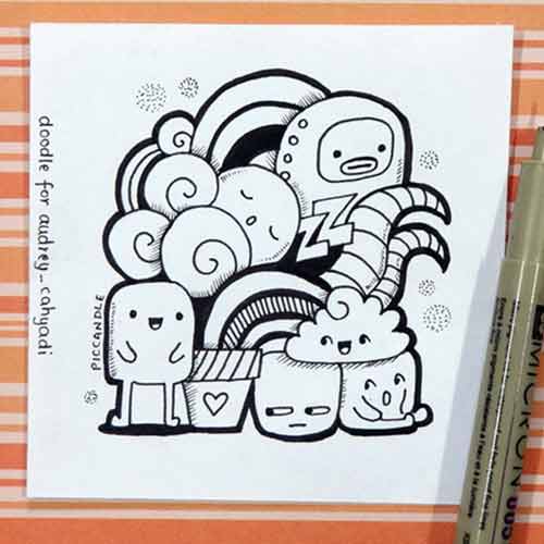 20 Contoh Gambar Doodle Art Simple Mudah Di Tiru - GRAFIS 