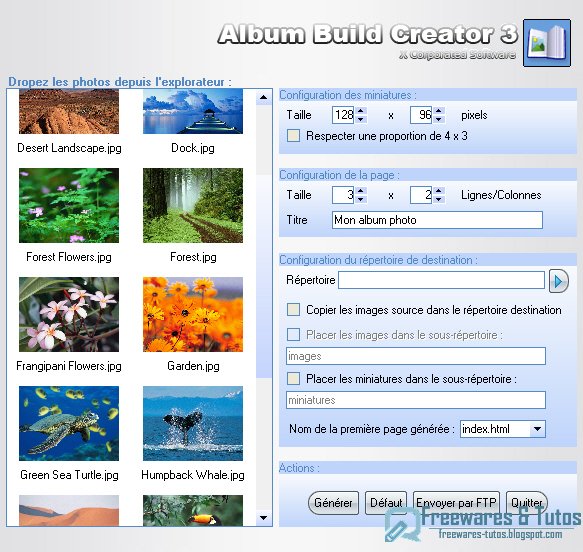 Album Build Creator : créez vos albums photos