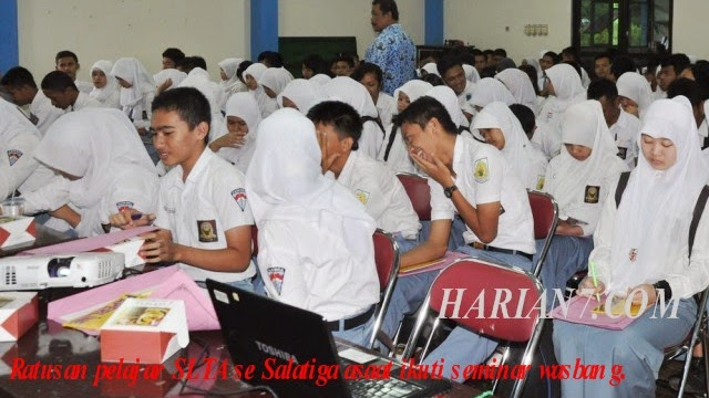 Ratusan Pelajar se Kota Salatiga Ikuti Seminar Wasbang