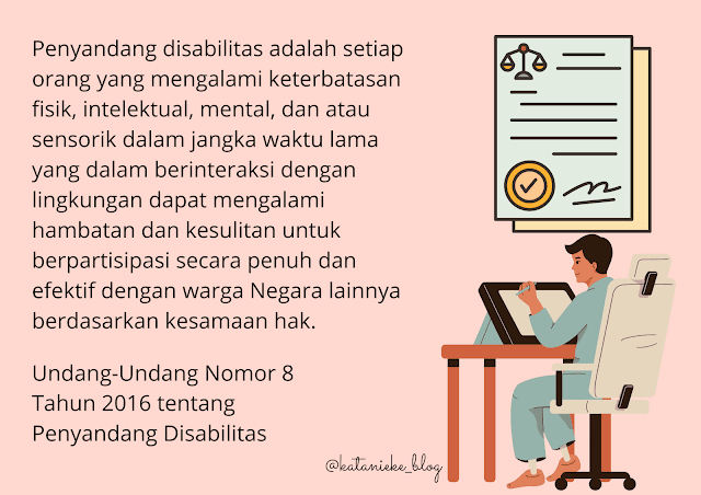 definisi penyandang disabilitas menurut UU nomor 8 tahun 2016