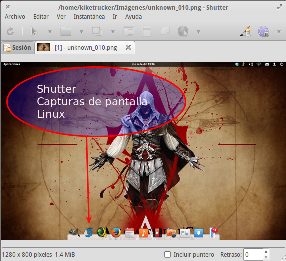 Shutter: práctico programa de capturas de pantalla en Linux, con opciones avanzadas de edición