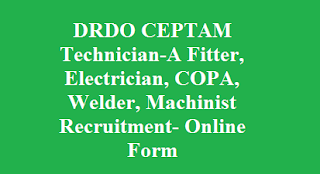 DRDO CEPTAM Technician-A Recruitment