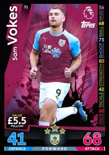 Match Attax 2018 2019 Burnley Premier League