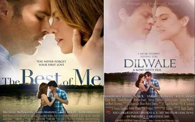 http://www.veritenews.com/news/entertainment/dilwale-poster-copied-from-hollywood-film-the-best-of-me-shah-rukh-khan-rohit-shetty-bollywood-always-copies-/850/