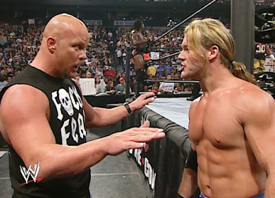 WWE Survivor Series 2003 - Austin confronts Chris Jericho