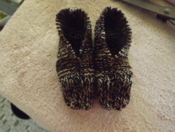 Simply Sue's Simple Diary: Simple Knitted Slippers from the 1940s
