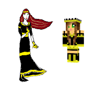 These are Minecraft skins that I found at www.minecraftskins.com and turned . (mc glowstone princess)