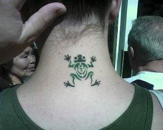 frog tribal tattoo