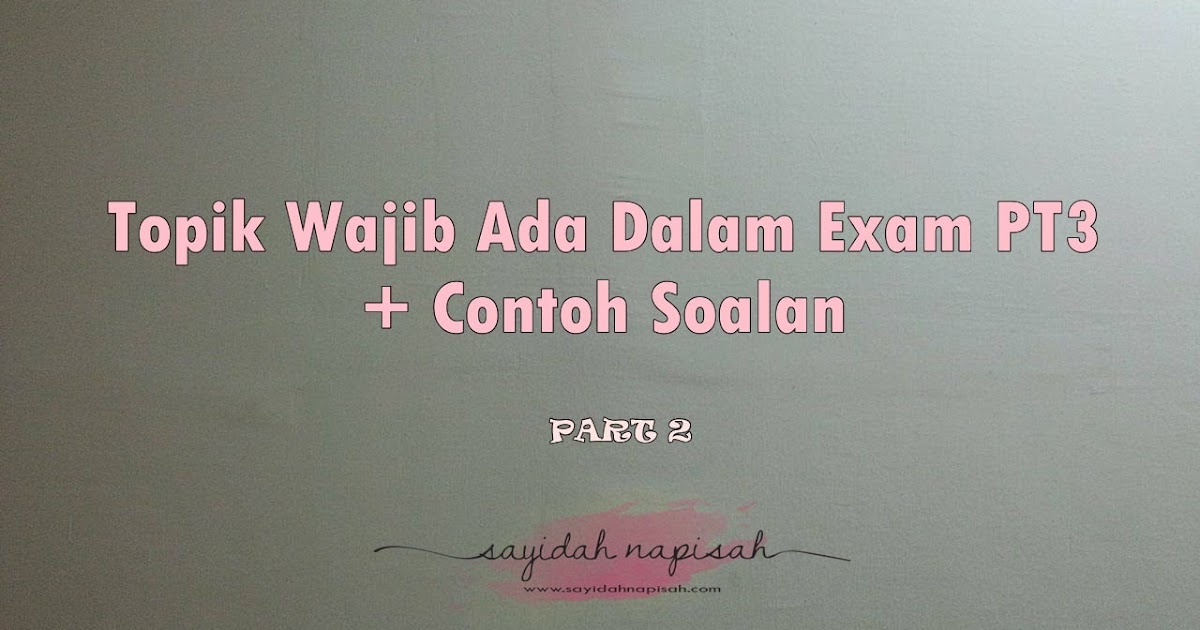 Contoh Soalan Analisis Nisbah - Lovebird Gacor w