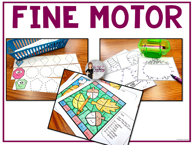 Fine motor skills, images of worksheets