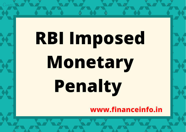 RBI Imposed Monetary Penalty