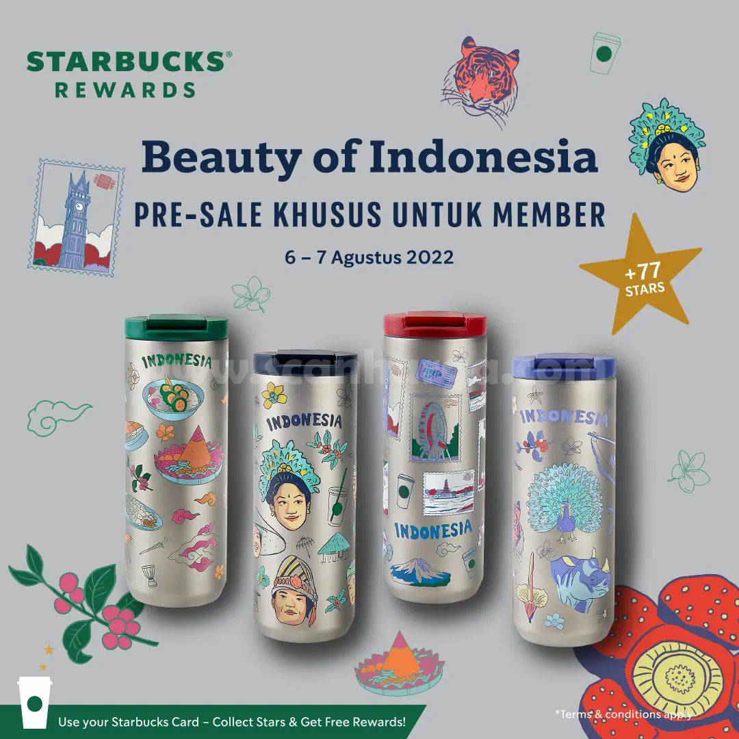 Promo STARBUCKS PRE SALE MERCHANDISE BEAUTY OF INDONESIA