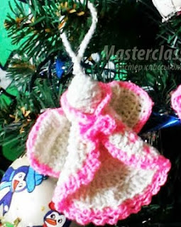 PATRON GRATIS ANGEL NAVIDEÑO DE CROCHET