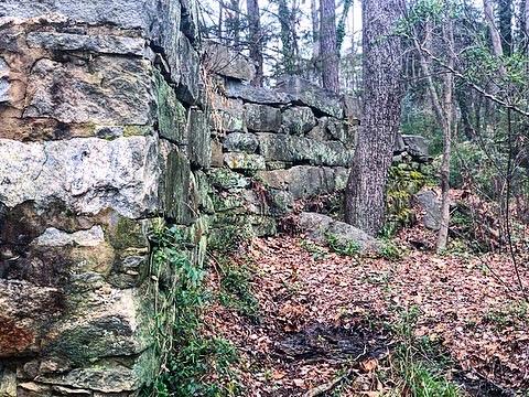 Remains of the historic Mill Brook