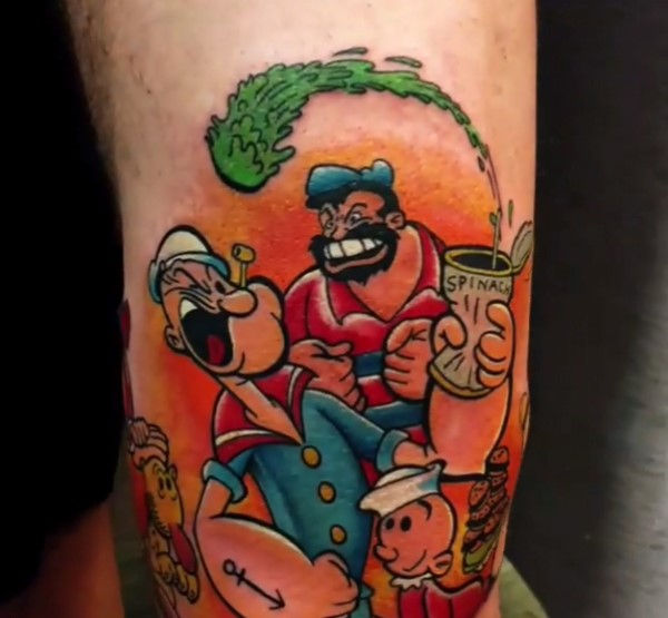 60 incríveis tatuagens do Popeye - Veja e inspire-se!