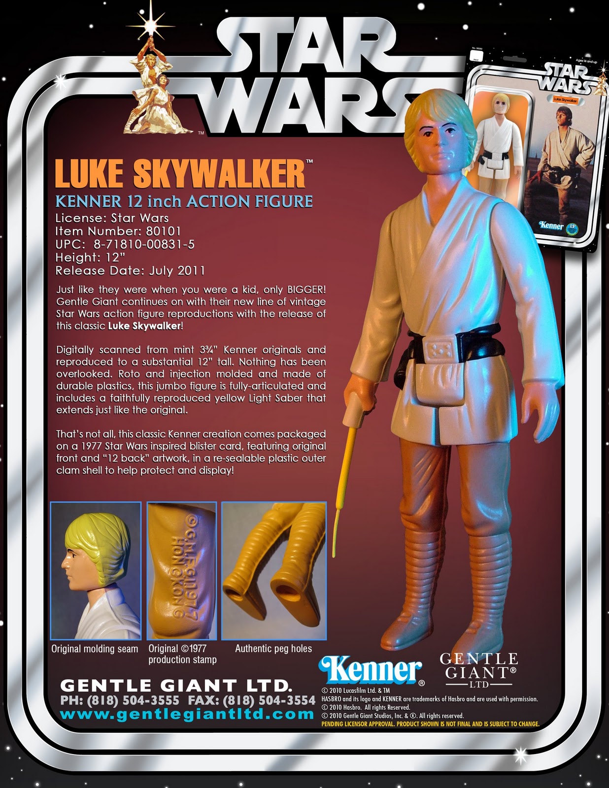 The Blot Says...: Luke Skywalker 12" Jumbo Vintage Kenner Star Wars ... - Luke+Skywalker+12%25E2%2580%259D+Jumbo+Vintage+Kenner+Star+Wars+Action+Figure+by+Gentle+Giant