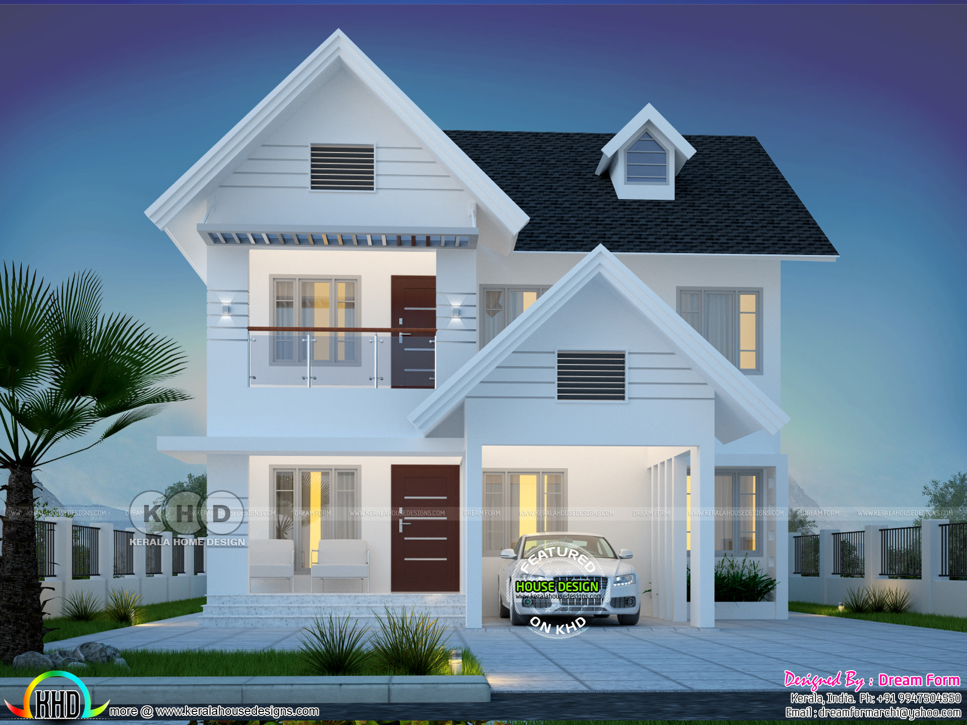 January 2019 Kerala home  design and floor plans  8000 
