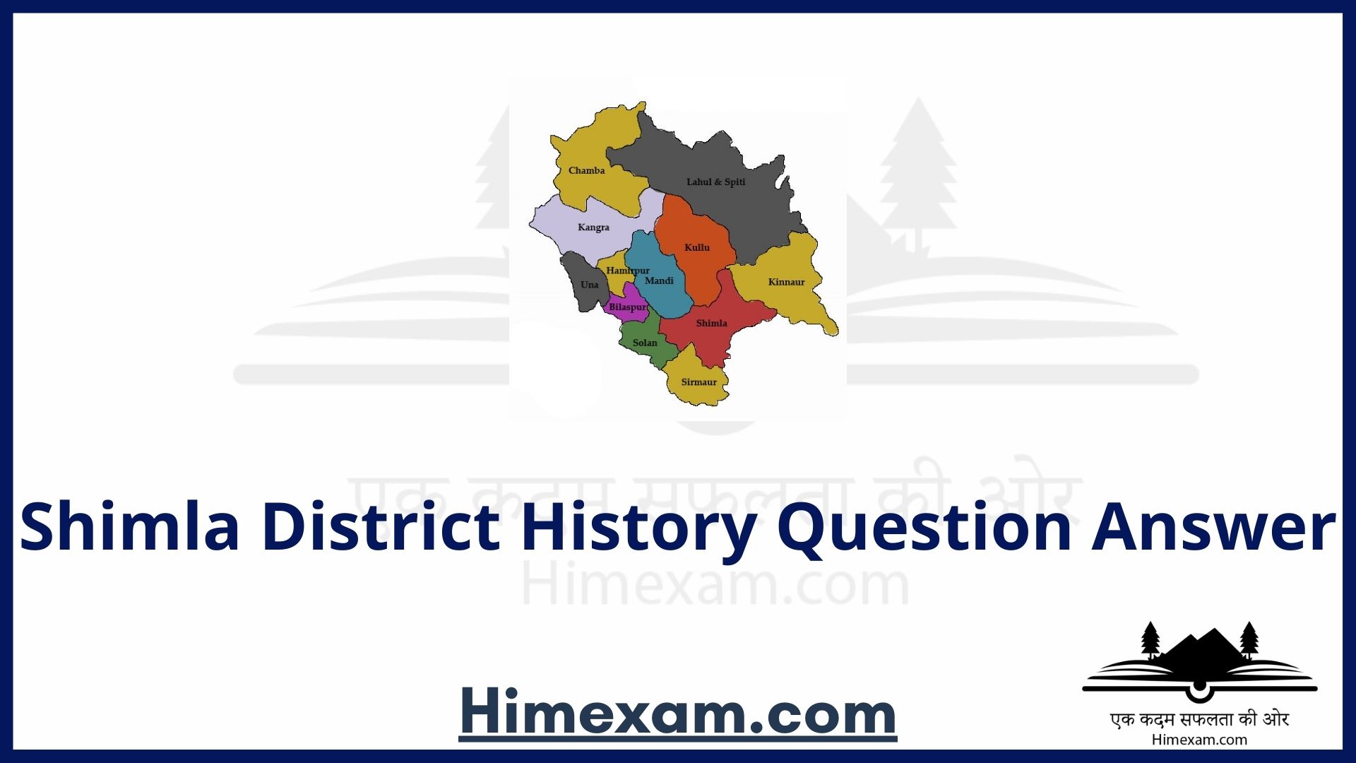 Shimla District History Question Answer