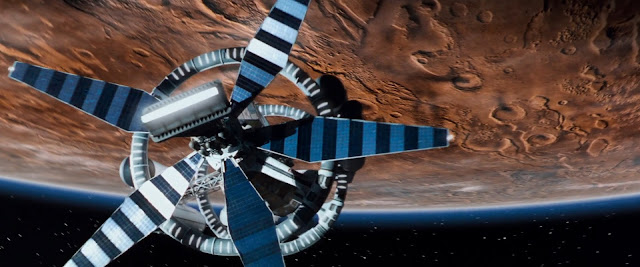 Spacecraft in Mars orbit from Red Planet movie