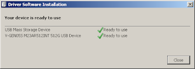 Tampilan SSD V-GEN Platinum 512GB Terdeteksi di OS Microsoft Windows 7 Ultimate