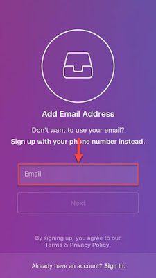 How To create an Instagram account on mobile with email