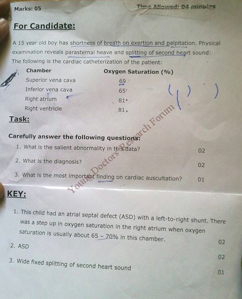 Objectively structured performance evaluation (OSPE ) - Medicine OSPE OSCE for Final Year MBBS - UHS 2009