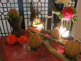 Durian menu at Peony Jade