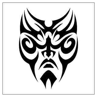 Tribal Mask Maori Tattoo  Design