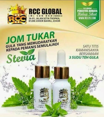 RCC Stevia Sweetner, gula semulajadi, sila sihat, dramaticuniq