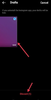 Instagram Ka Draft Delete Kaise Kare