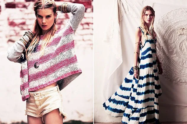 Free People American Beauty Lookbook 2013 featuring Elsa Sylvan