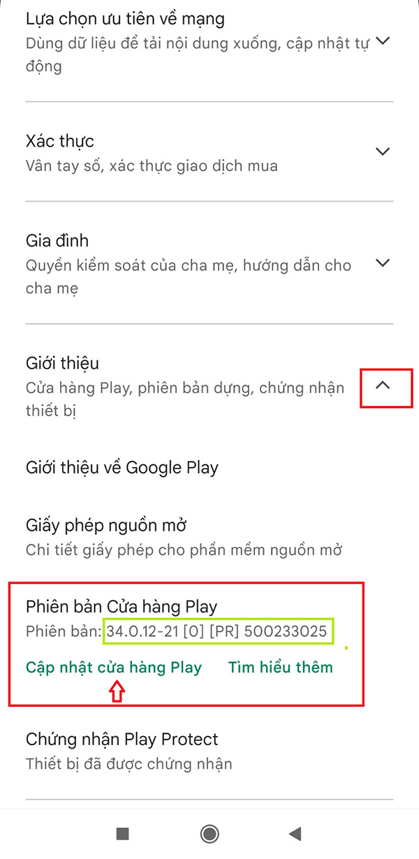 Cách cập nhật CH Play (Google Play) phiên bản mới nhất a3
